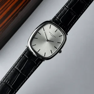 White Dial & Black Strap